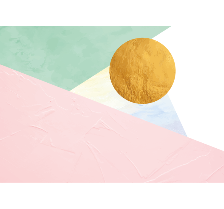 抽象的な壁の壁画エレガントな幾何学模様 - TENSTICKERS