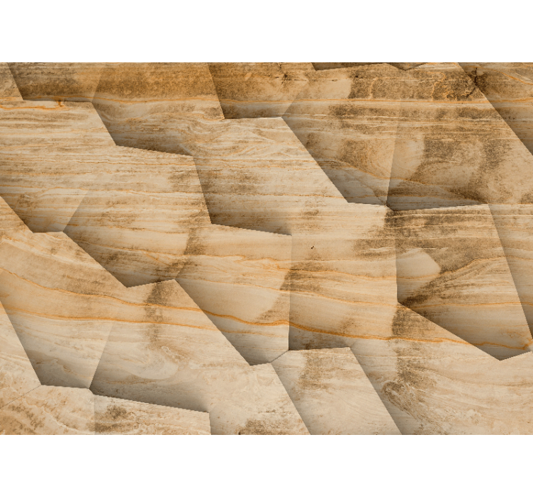 他のテクスチャとパターン 壁画 幾何学的石の模様 - TENSTICKERS