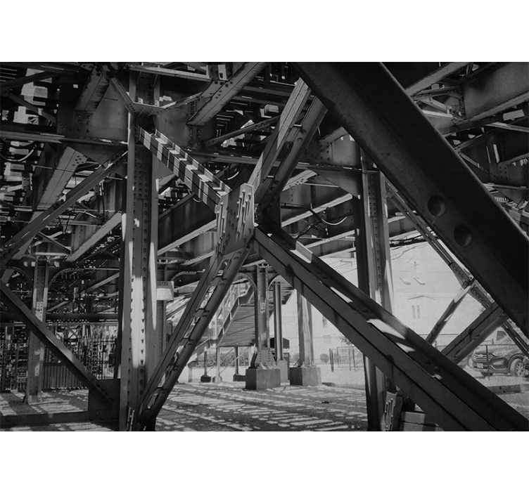 都市と国の壁の壁画都市構造デザイン - TENSTICKERS