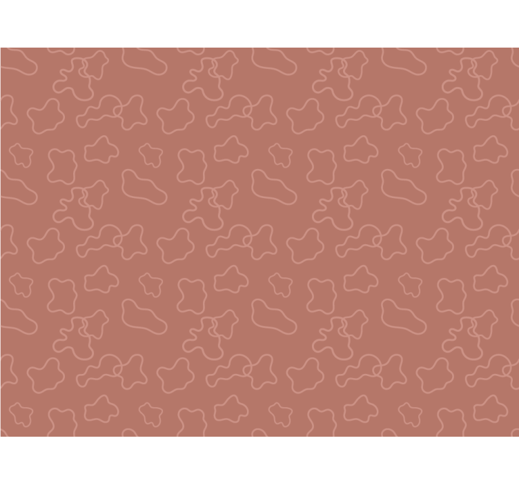 テラコッタの白いcercles抽象的な壁の壁画 - TENSTICKERS