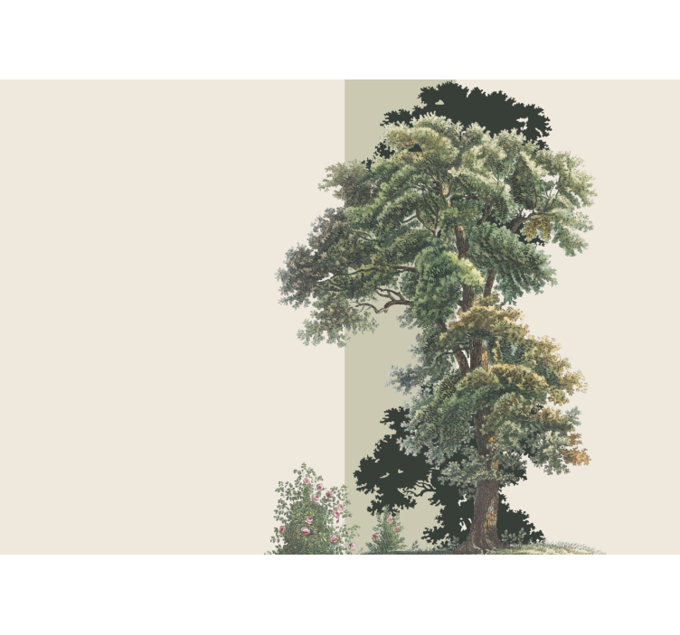 自然 壁画 色とりどりの葉の風景 - TENSTICKERS