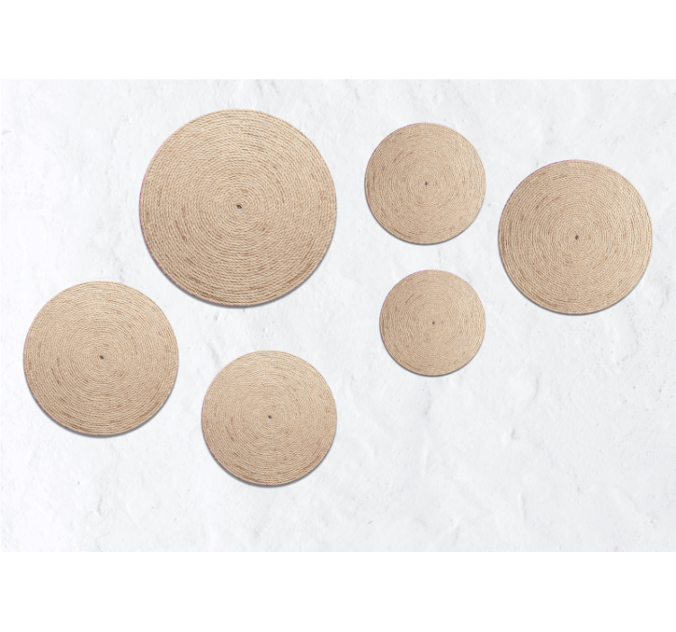 他のテクスチャとパターン 壁画 自然な円形パターン - TENSTICKERS