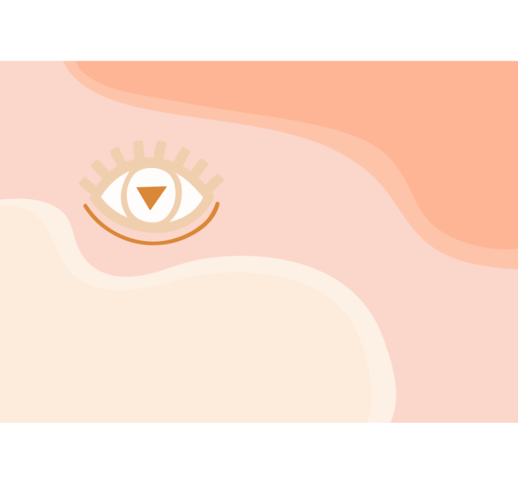 抽象的な壁の壁画 スタイライズドアイデザイン - TENSTICKERS