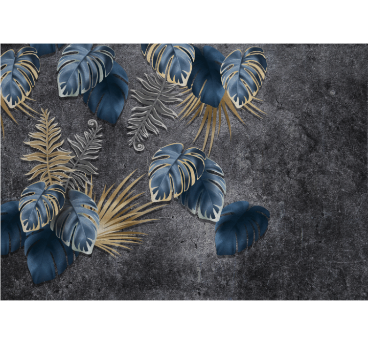 自然 壁画 植物の細部描写 - TENSTICKERS