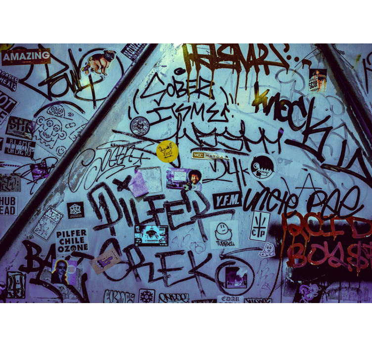 涂鸦 壁画 都市のタグアート - TENSTICKERS