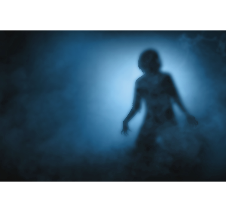 ゾンビのシルエットの壁の壁画 - TENSTICKERS