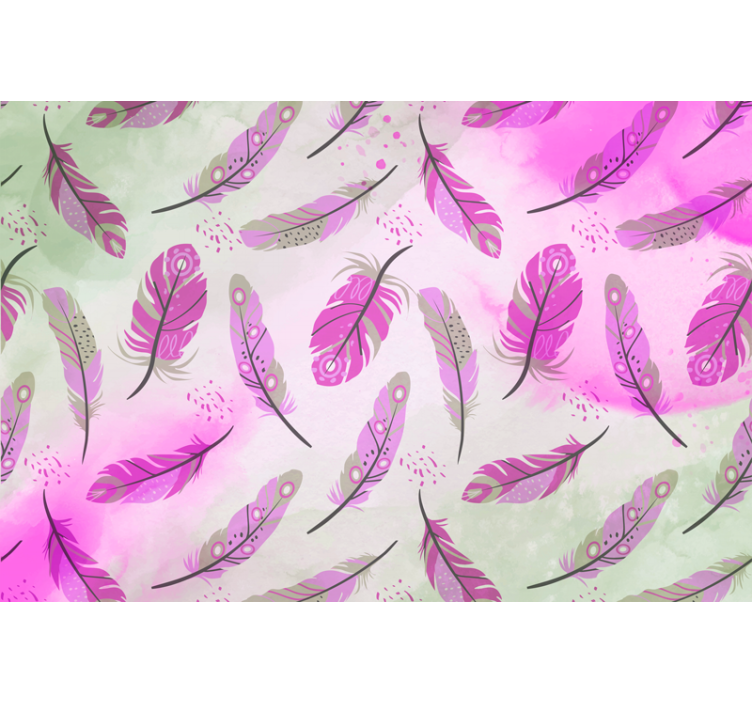 自由奔放に生きる羽の禅の壁の壁画 - TENSTICKERS