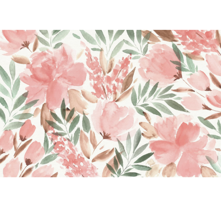 パノラマ壁紙 パピエ ペイント パノラミック フローラル - TENSTICKERS