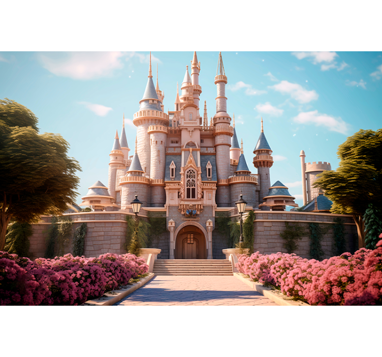 ファンタジー壁画 姫の城 - TENSTICKERS