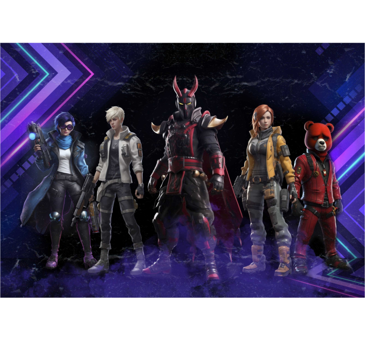 ティーンエイジャー 壁画 未来的なキャラクターミライテキ ナ キャラクター - TENSTICKERS