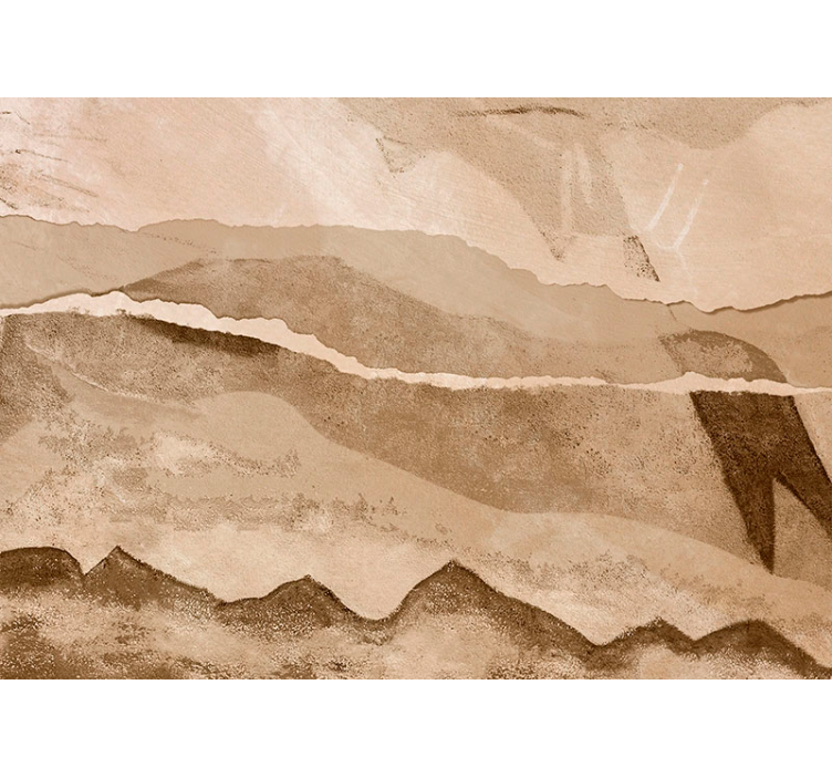 ベージュ 壁画 紙片 - TENSTICKERS