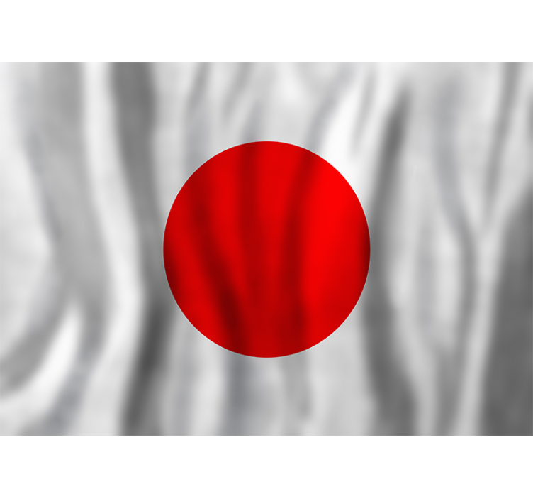 他の都市や国 壁画 日本の国旗 - TENSTICKERS