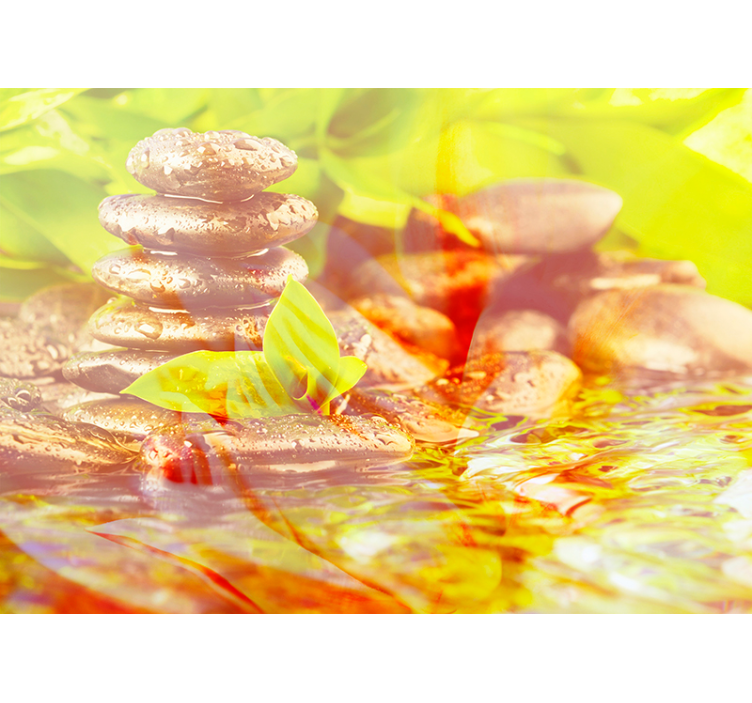 禅 壁画 ハーモニーストーンスタック - TENSTICKERS