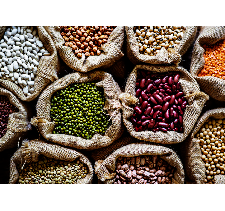 キッチン 壁画 豆類のパントリーディスプレイ - TENSTICKERS