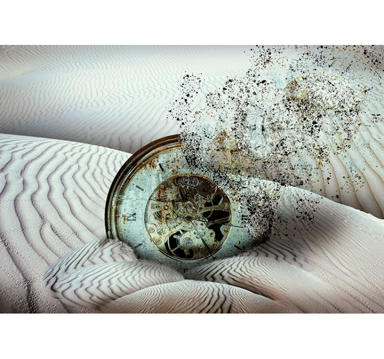 シュールな砂漠の抽象的な壁の壁画 - TENSTICKERS