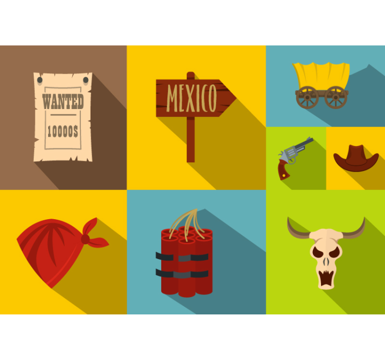 子供の寝室 壁画 メキシコテーマ希望 - TENSTICKERS