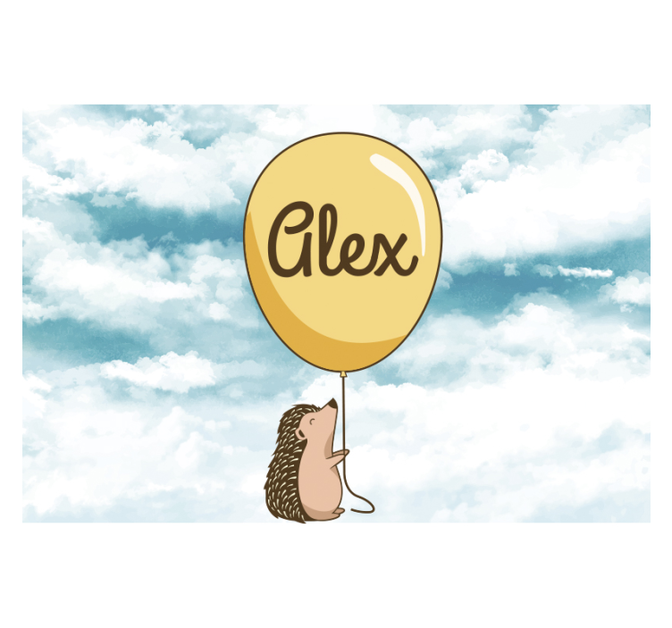 愛の壁画ハリネズミのバルーンの喜び - TENSTICKERS