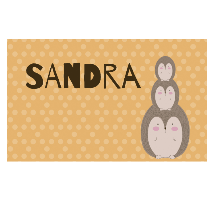 子供の寝室 壁画 かわいい積み重ねたハリネズミ - TENSTICKERS