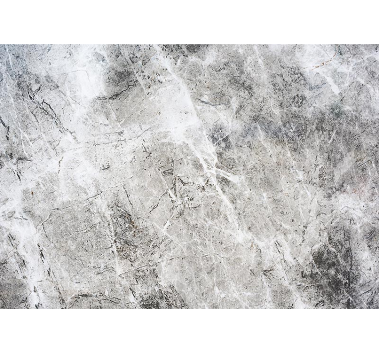 白い大理石の3d壁壁画壁壁画 - TENSTICKERS