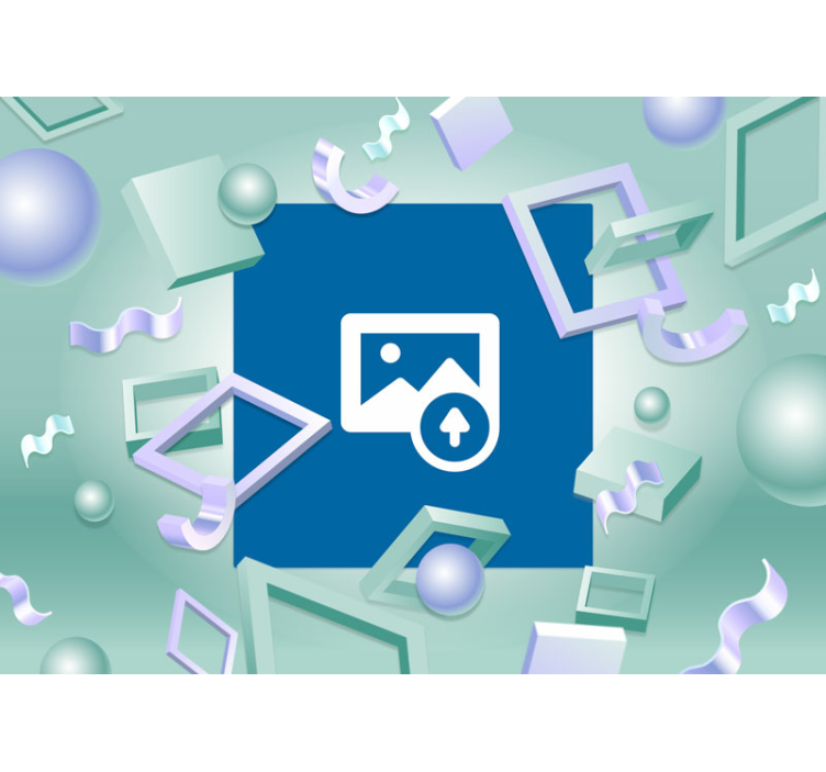 花 柄 壁画 花を持つ手 - TENSTICKERS