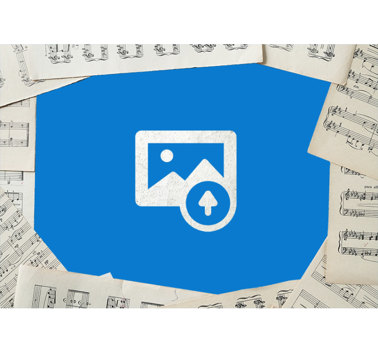 ティーンエイジャー 壁画 ギターと楽譜 - TENSTICKERS