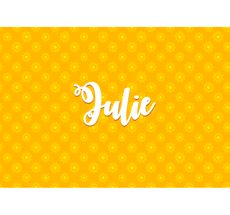 子供の寝室 壁画 ひまわり柄の背景 - TENSTICKERS