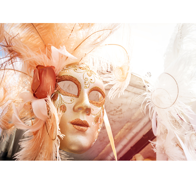 愛の壁画エレガントカーニバルマスク - TENSTICKERS