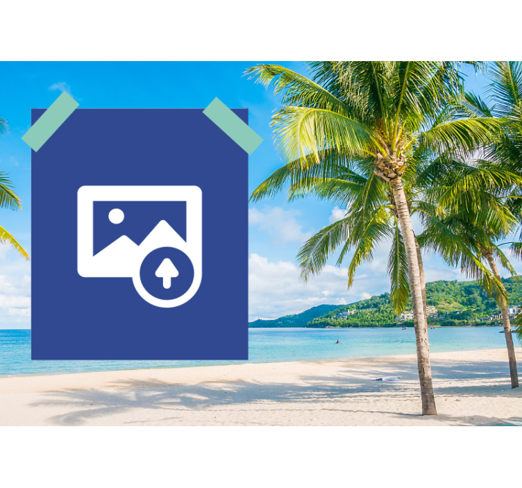 愛の壁画カップルビーチの瞬間 - TENSTICKERS