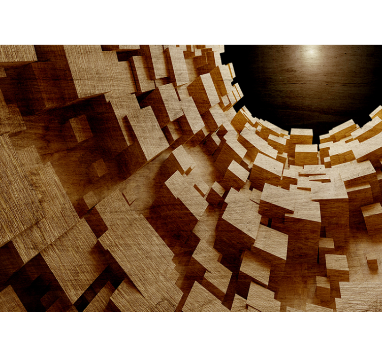 テクスチャとパターン 壁画 幾何学的テクスチャコラージュ - TENSTICKERS