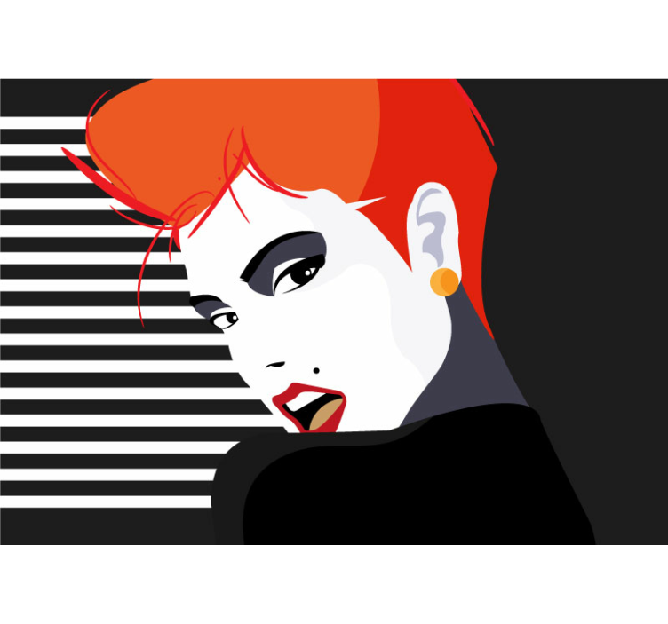 美術 壁紙 スタイリッシュなポートレートの詳細 - TENSTICKERS