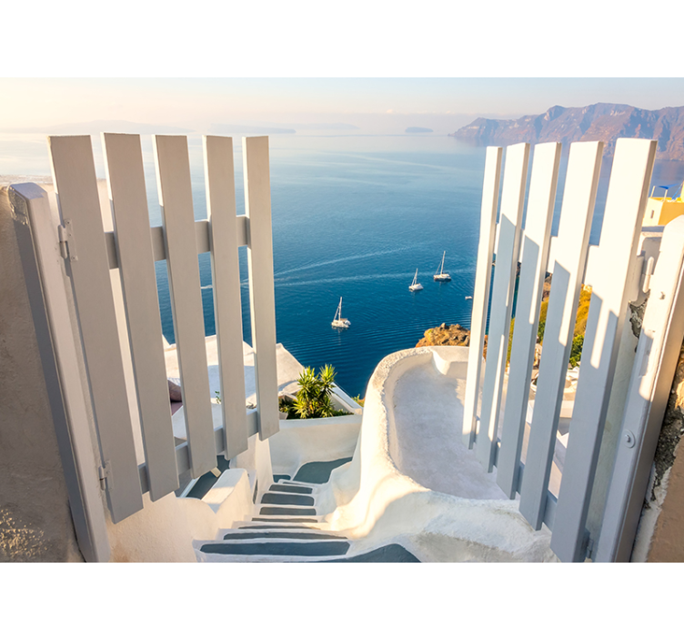 風景壁壁画 海上の帆船 - TENSTICKERS