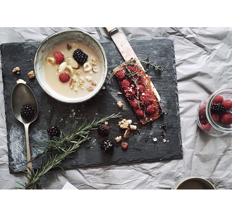 花 柄 壁画 フレッシュベリーディライト - TENSTICKERS