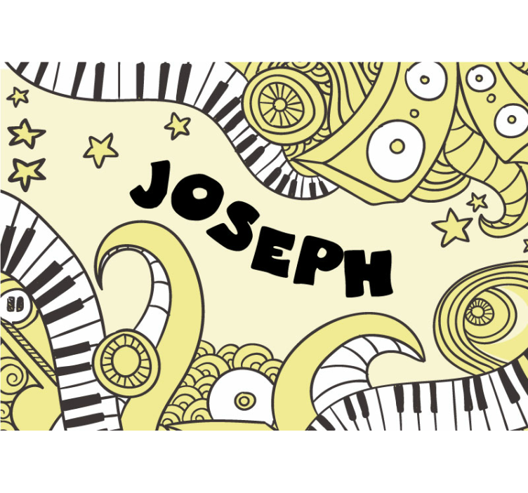 音楽 壁の壁画 音符のパターン - TENSTICKERS