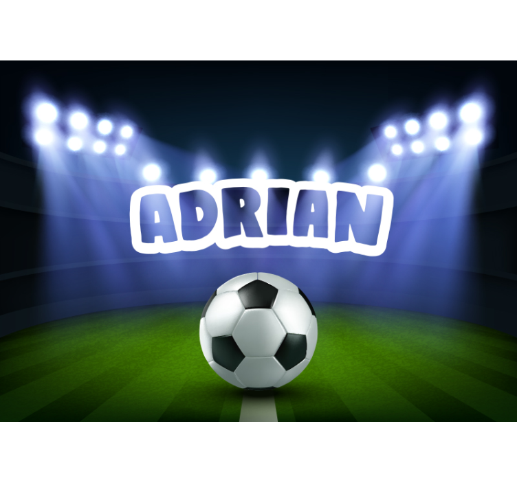 人の壁の壁画 サッカー場の祝賀会 - TENSTICKERS