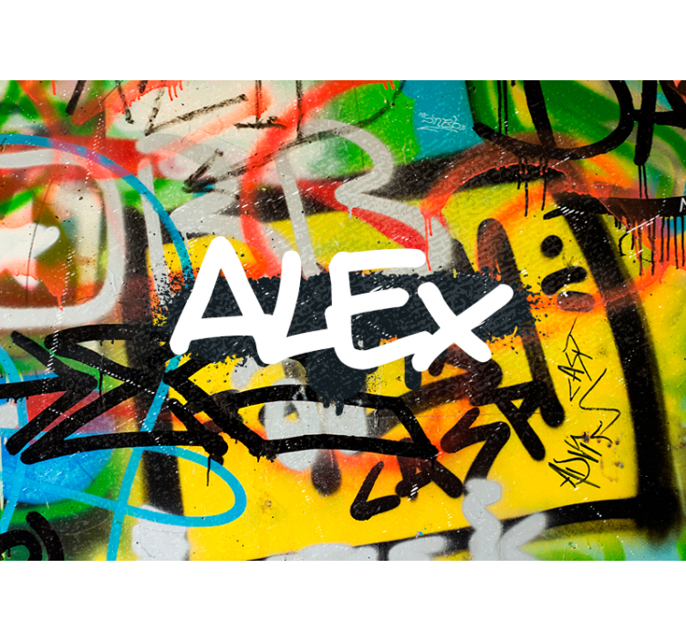 落書き レンガ テクスチャ レンガの壁 壁画 - TENSTICKERS