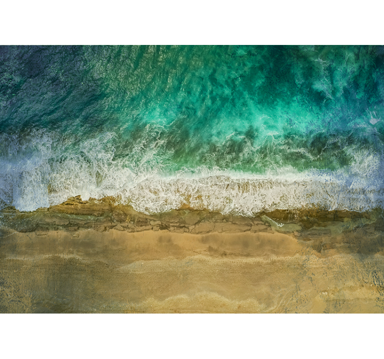 自然 壁画 海岸植物の配置 - TENSTICKERS