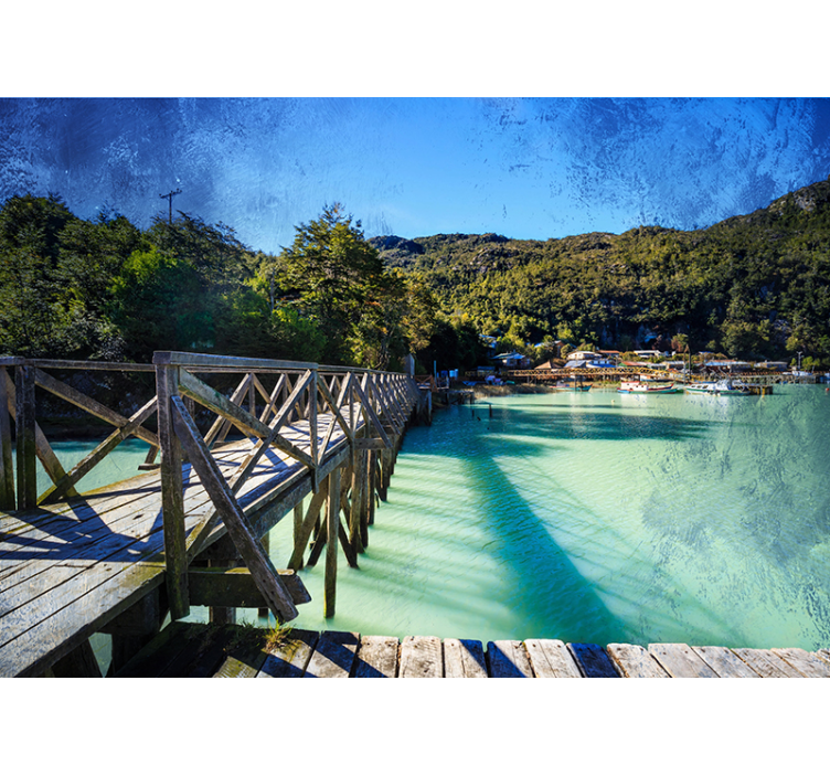 風景壁壁画美しい海岸の小道 - TENSTICKERS