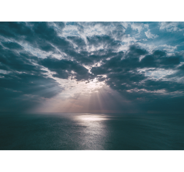 自然 壁画 海洋光線 - TENSTICKERS