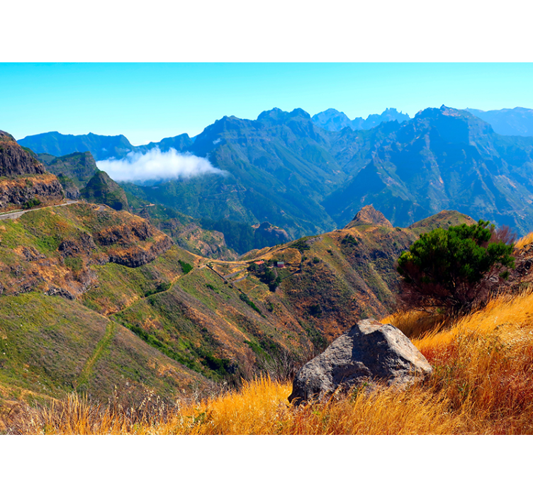 山 壁画 壮大な眺め - TENSTICKERS