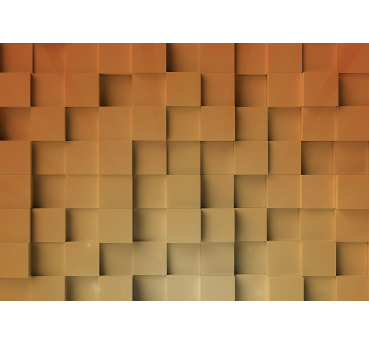 テクスチャとパターン 壁画 テクスチャ立方体パターン - TENSTICKERS