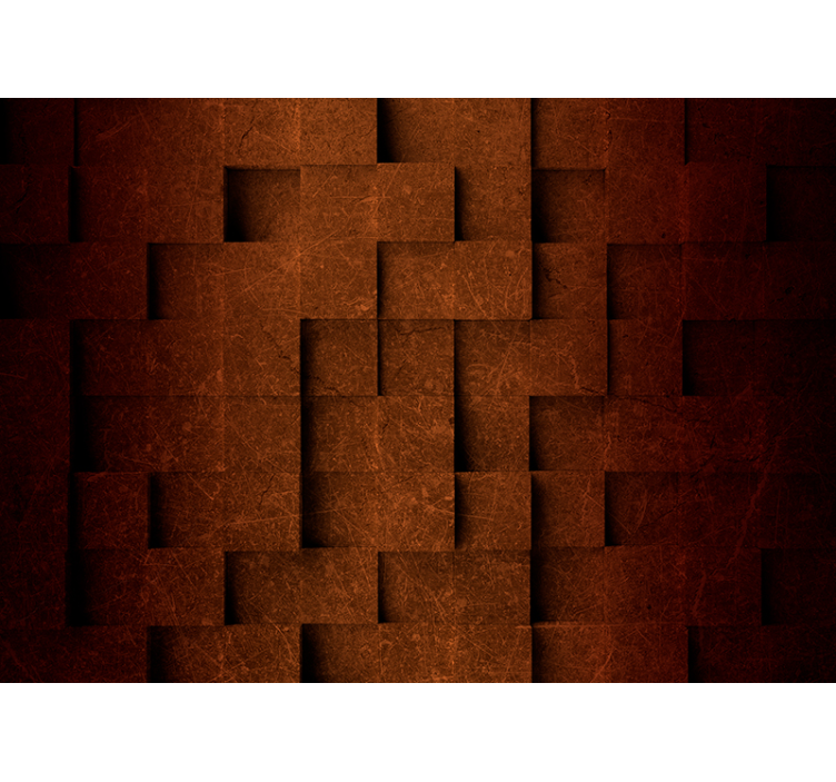 他のテクスチャとパターン 壁画 レイヤードスクエアパターン - TENSTICKERS