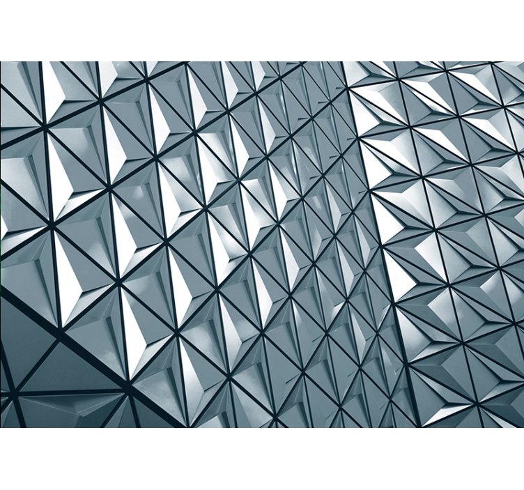 抽象的な壁の壁画 幾何学模様の表面 - TENSTICKERS