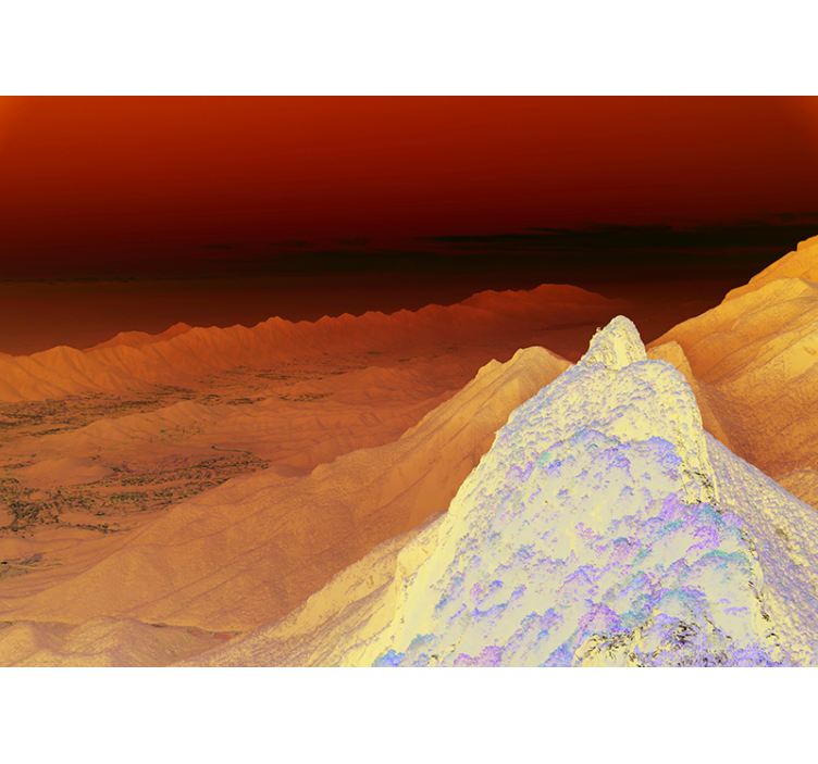 霧の壁の壁画のシエラマサテコの風景 - TENSTICKERS