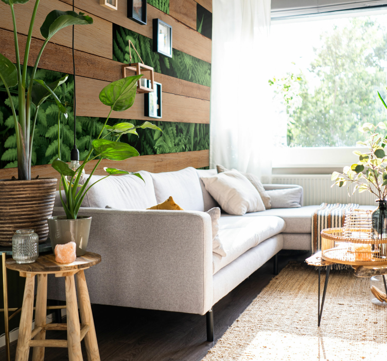 自然 壁画 豊かな緑の層 - TENSTICKERS