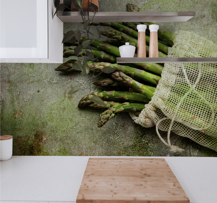 花 柄 壁画 アスパラガスの喜び - TENSTICKERS