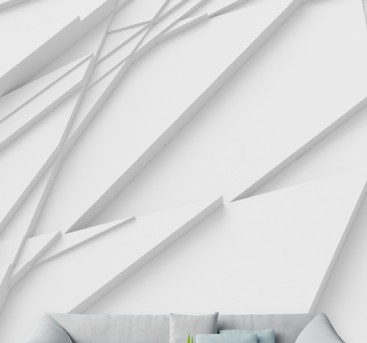 抽象的な壁の壁画幾何学的な重ね模様 - TENSTICKERS