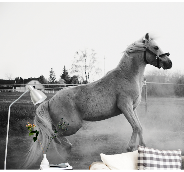 動物 壁画 駆けるポニー - TENSTICKERS