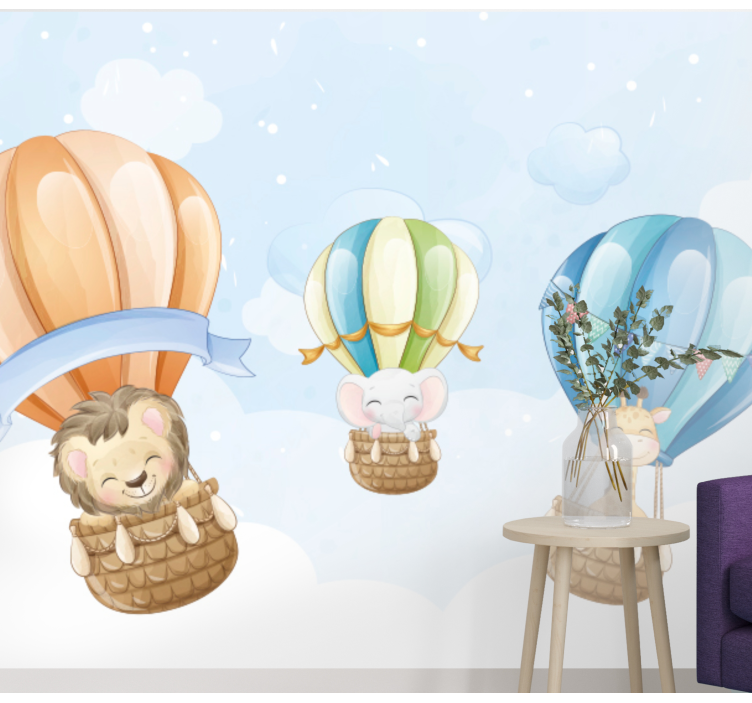 動物 壁画 膨張式飛行船 - TENSTICKERS