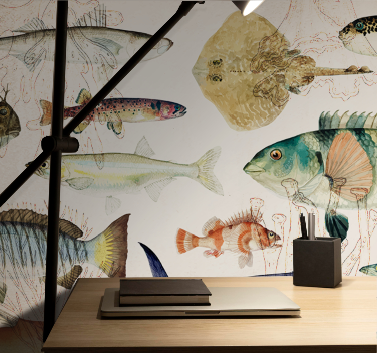 動物 壁画 海の生き物コレクション - TENSTICKERS