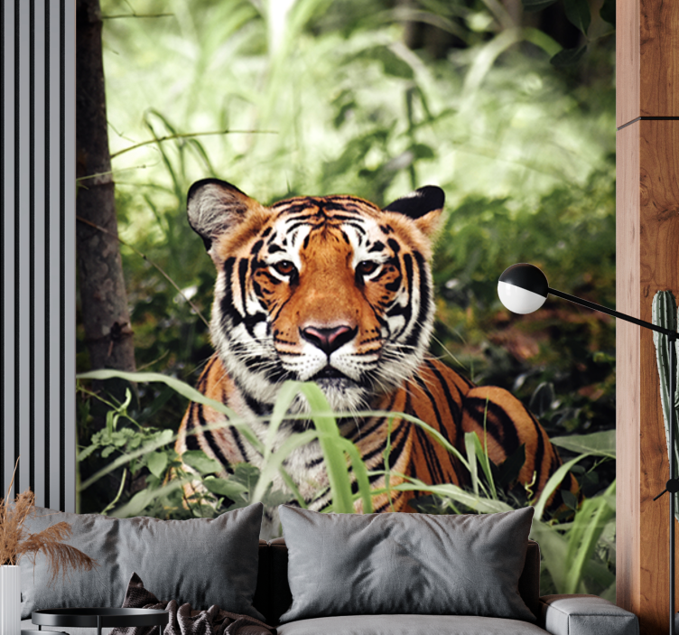 動物 壁画 威厳ある虎の体験 - TENSTICKERS